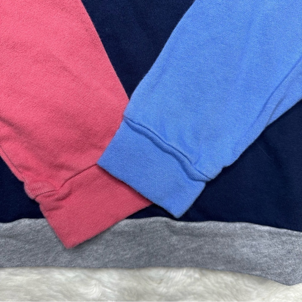 Polo Ralph Lauren Colour-Block Spa Terry Hoodie Grey & Multicoloured Size 7 - Picture 12 of 16